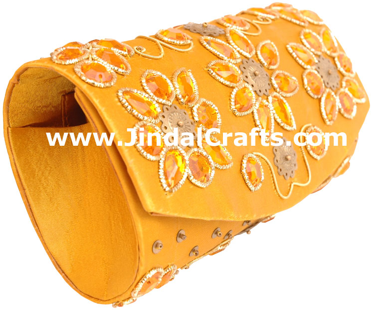 Hand Embroidered Designer Beaded Jari Bag Purse