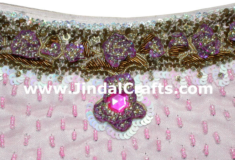 Hand Embroidered Designer Beaded Jari Bag Purse