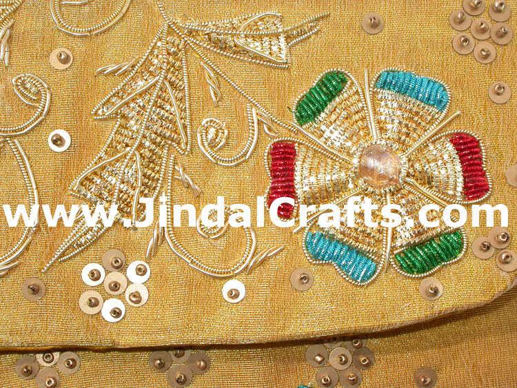 Hand Embroidered Designer Beaded Jari Bag Purse