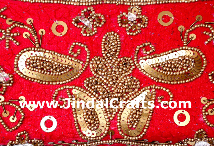 Hand Embroidered Designer Beaded Jari Bag Purse