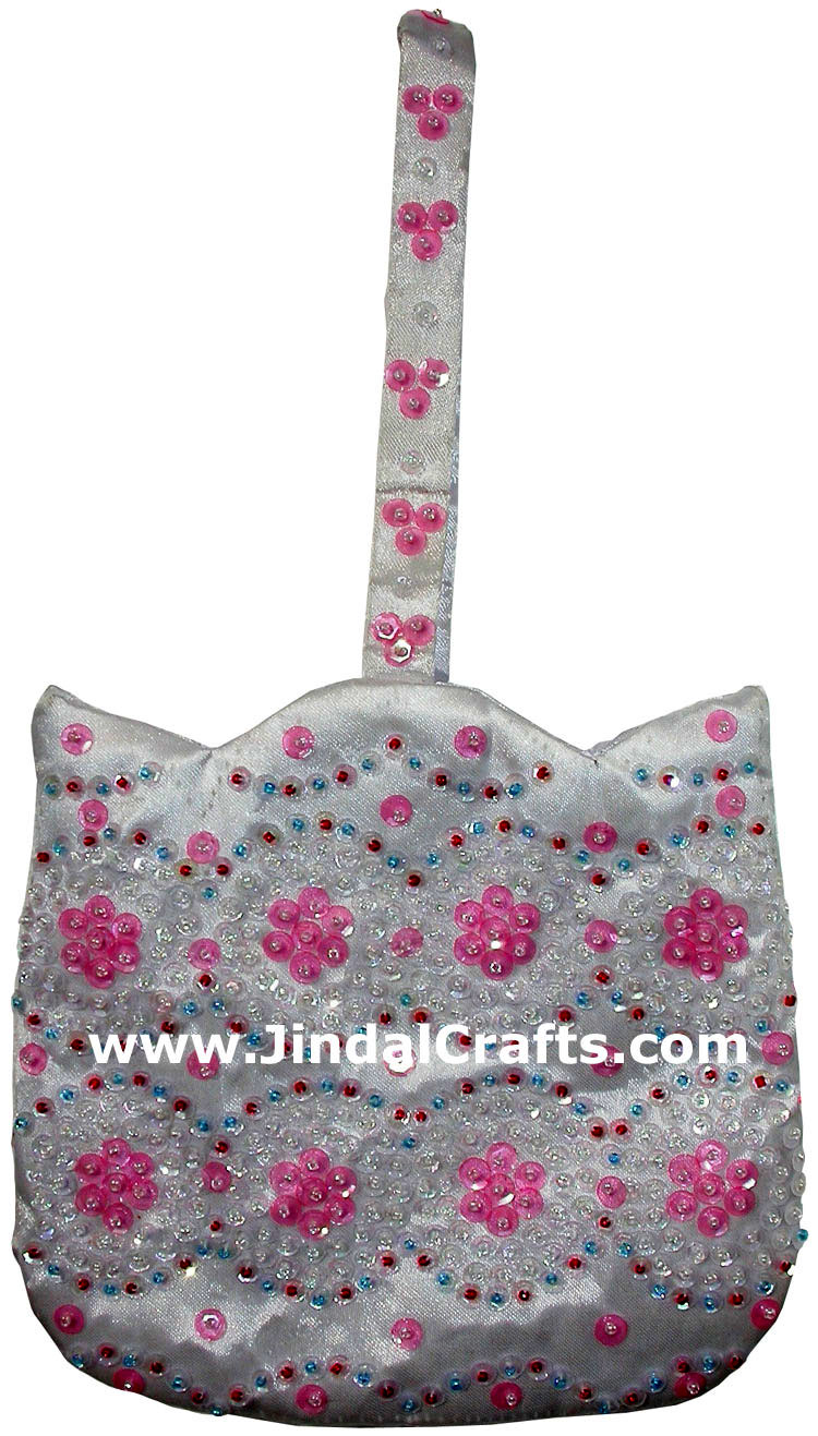 Hand Embroidered Designer Beaded Jari Bag Purse