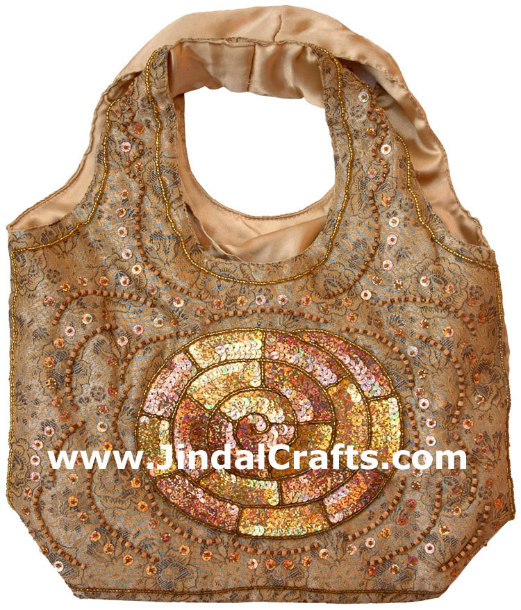 Hand Embroidered Designer Beaded Jari Bag Purse