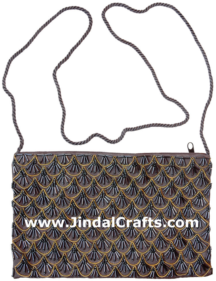 Hand Embroidered Designer Beaded Jari Bag Purse