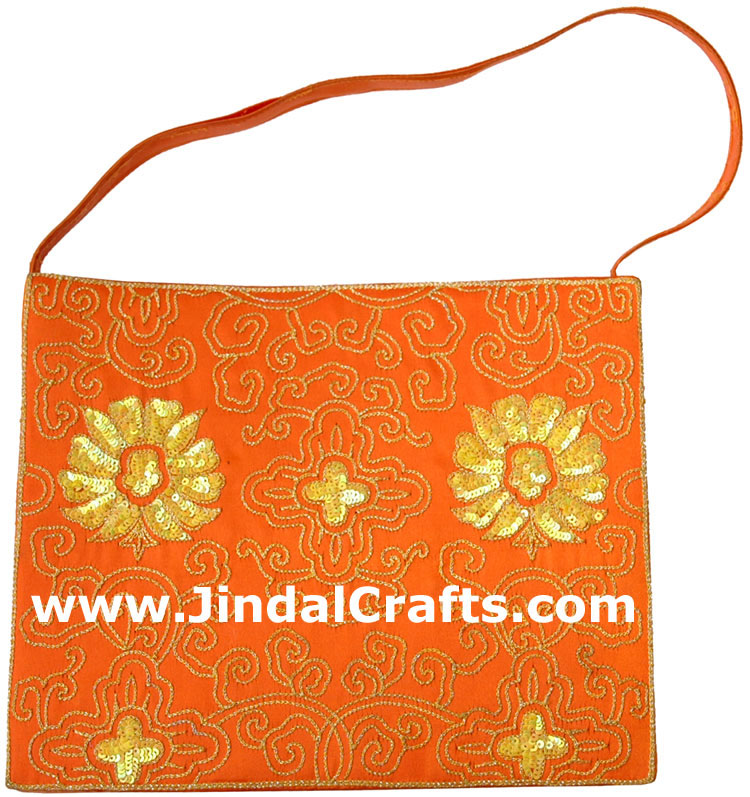 Hand Embroidered Designer Beaded Jari Bag Purse