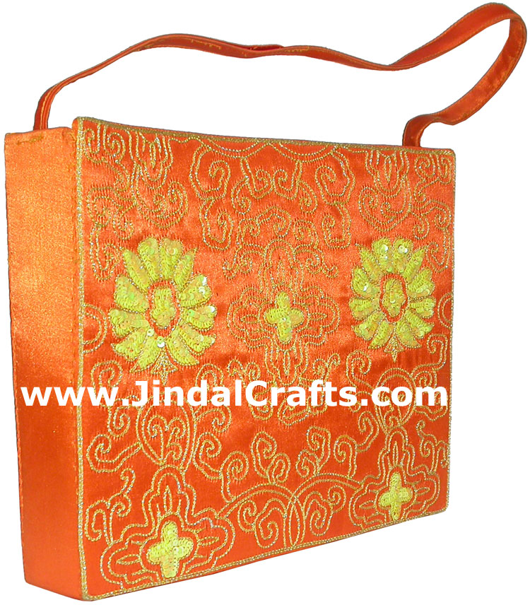 Hand Embroidered Designer Beaded Jari Bag Purse
