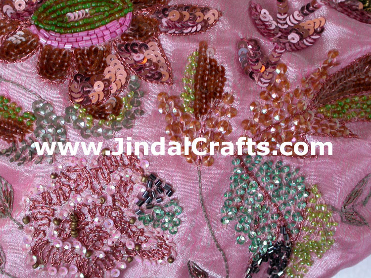 Hand Embroidered Designer Beaded Jari Clutch Bag Purse