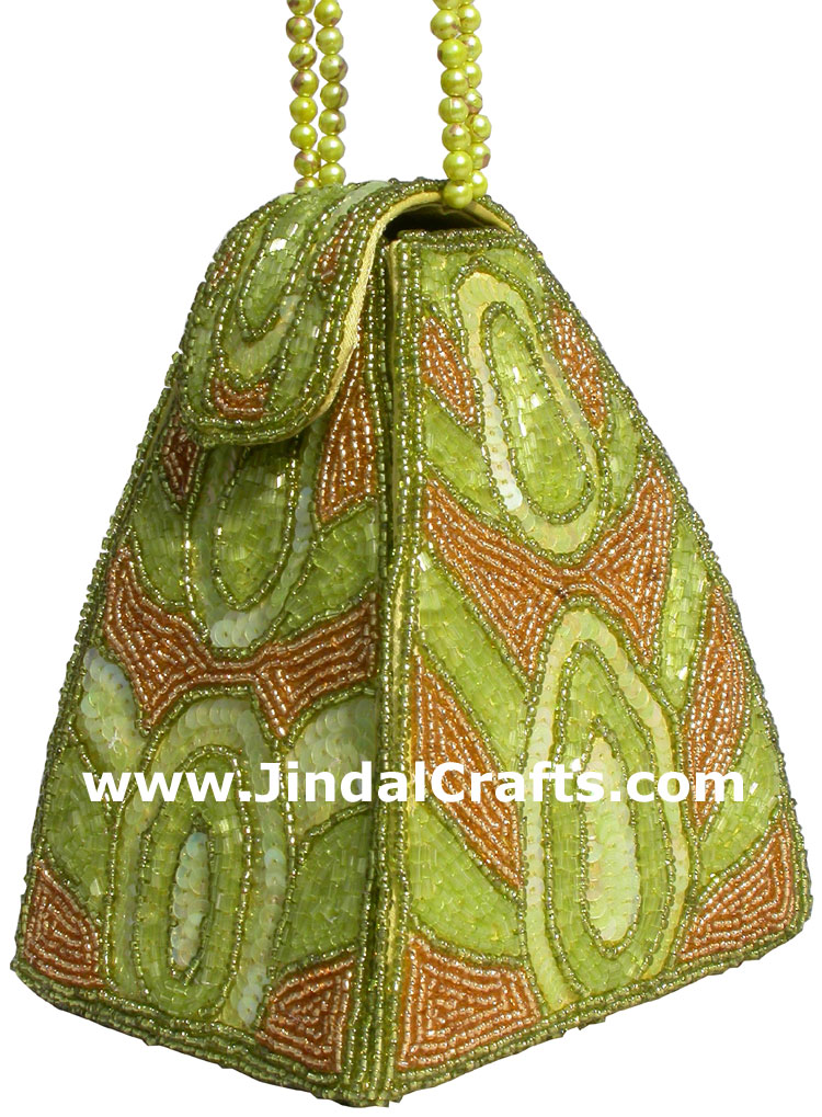 Hand Embroidered Designer Beaded Jari Bag Purse