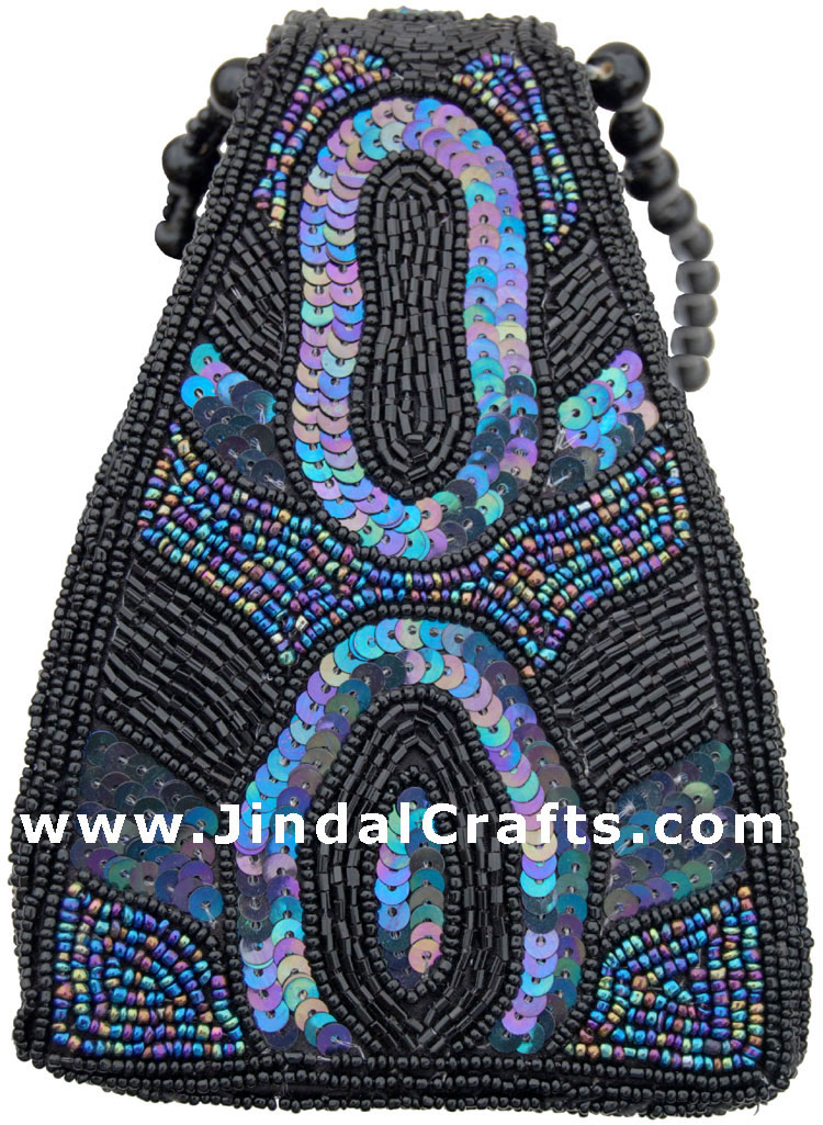 Hand Embroidered Designer Beaded Jari Bag Purse