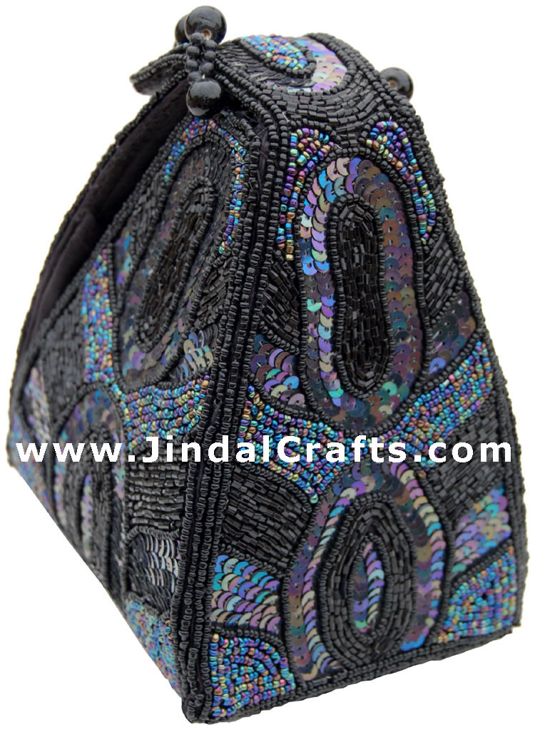 Hand Embroidered Designer Beaded Jari Bag Purse