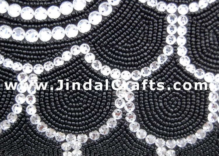 Hand Embroidered Designer Beaded Jari Bag Purse