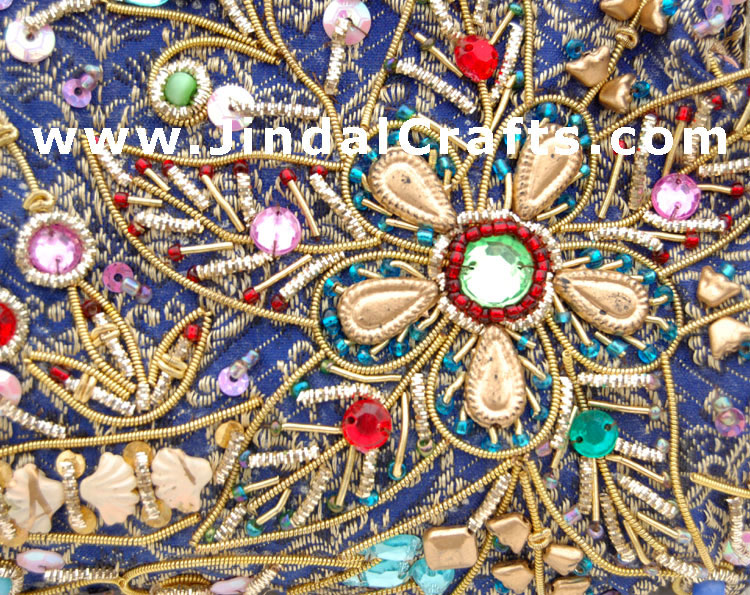 Hand Embroidered Designer Beaded Jari Bag Purse