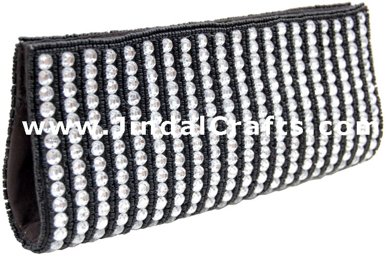 Hand Embroidered Designer Beaded Jari Bag Purse