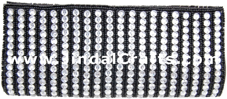 Hand Embroidered Designer Beaded Jari Bag Purse