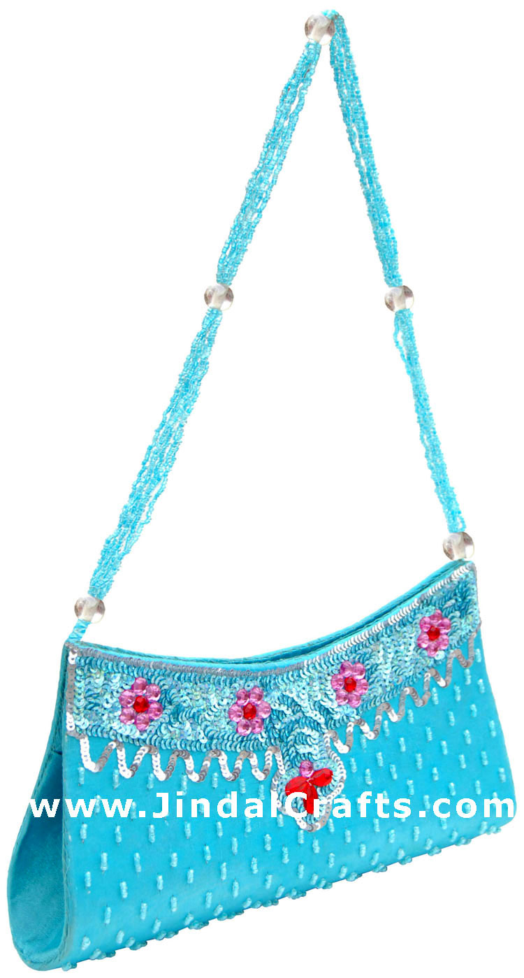 Hand Embroidered Designer Beaded Jari Bag Purse