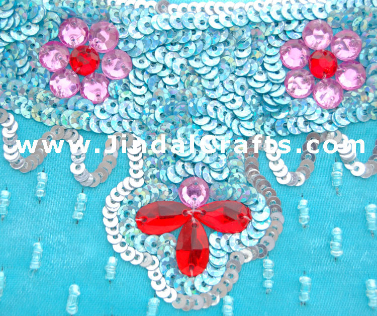 Hand Embroidered Designer Beaded Jari Bag Purse