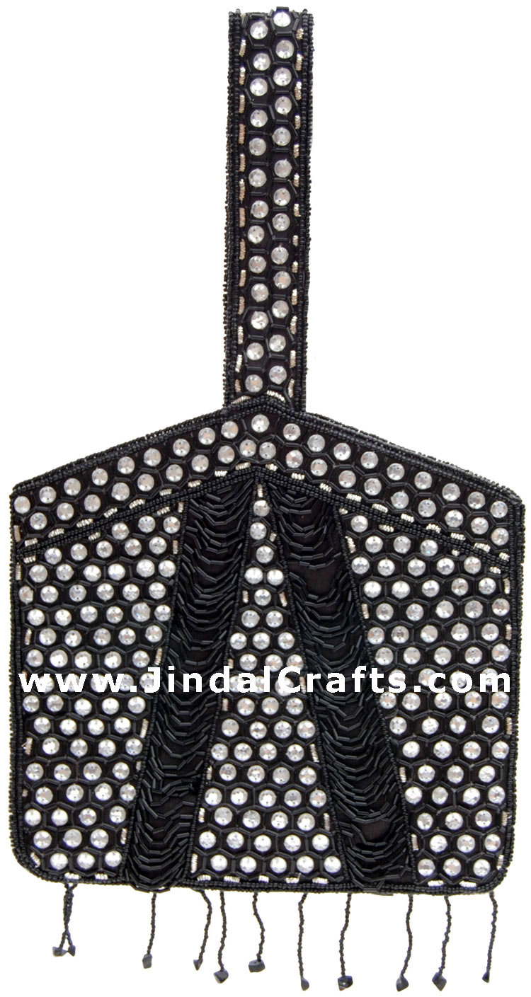 Hand Embroidered Designer Beaded Jari Bag Purse