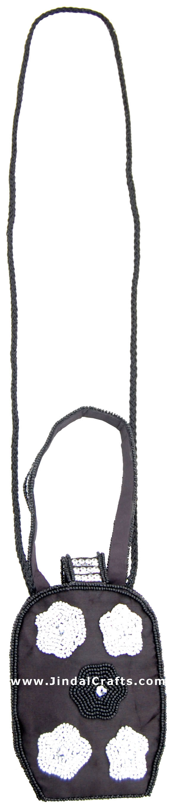 Mobile Carry Bag Hand Embroidered Designer Beaded Jari
