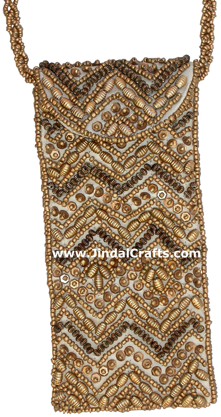 Cell Phone Mobile Designer Bag Hand Embroidered India