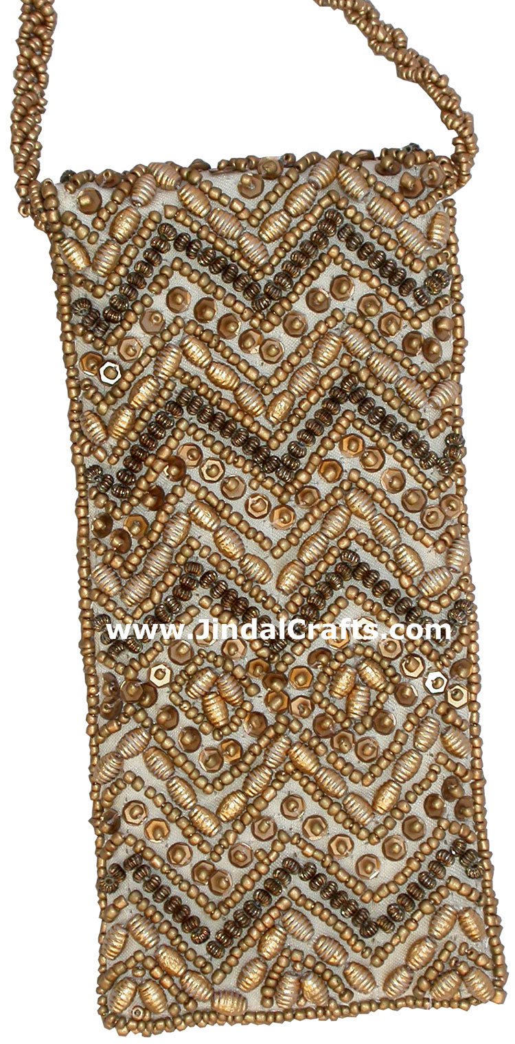 Cell Phone Mobile Designer Bag Hand Embroidered India