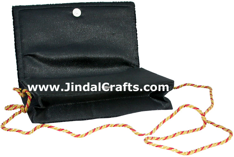 Hand Embroidered Designer Peacock Jari Purse Handbag