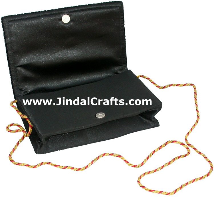 Hand Embroidered Designer Peacock Jari Purse Handbag