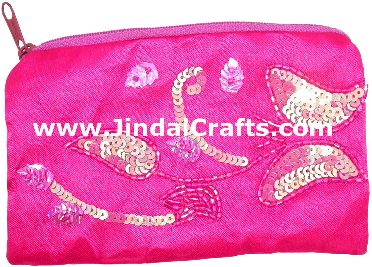 Hand Embroidered Designer Pattern Pouch Coin Purse Gift