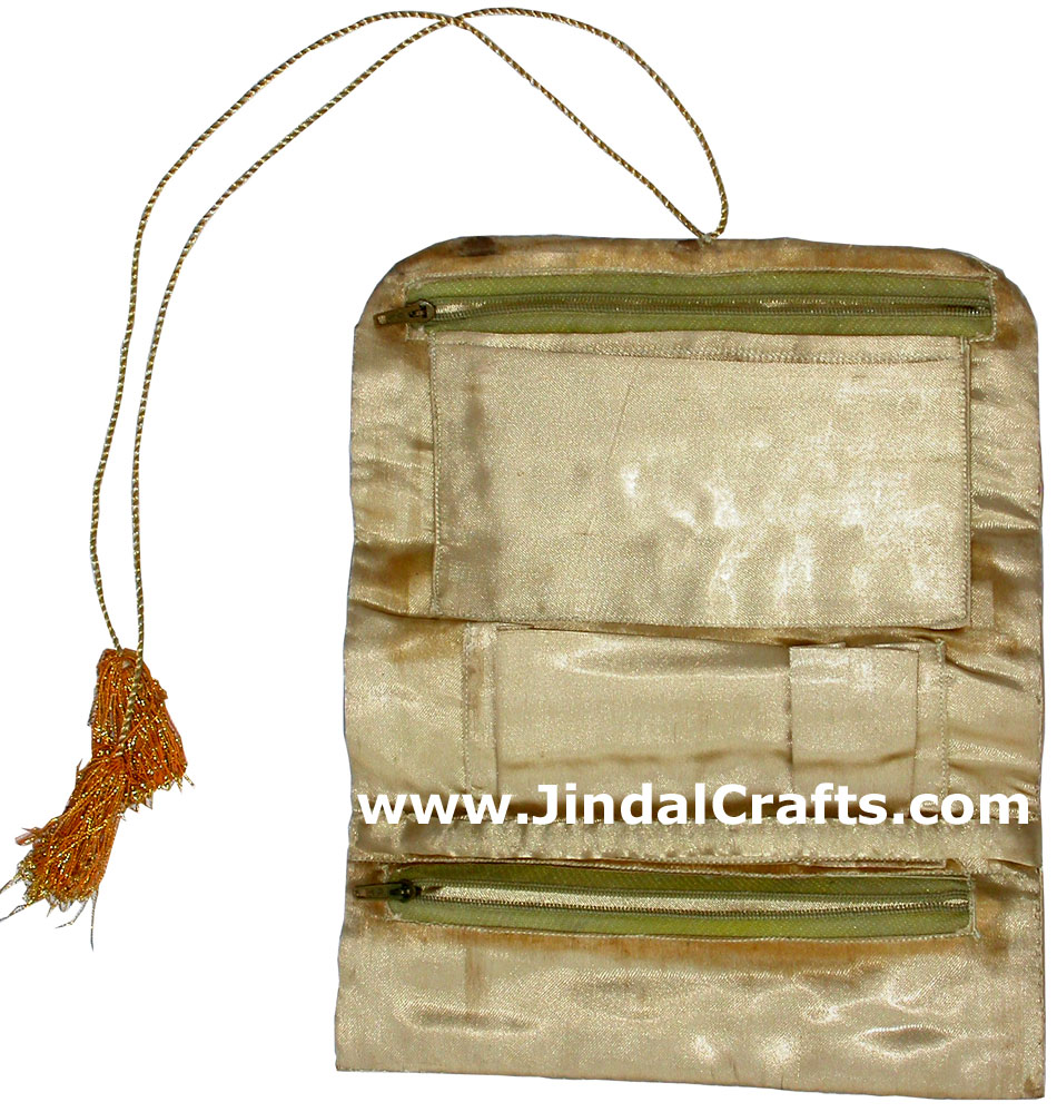 Handmade Colourful Traditional Beaded Zari Purse from India