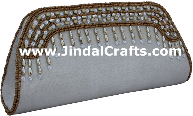 Designer Clutch Handbag Purse Hand Embroidered Indian