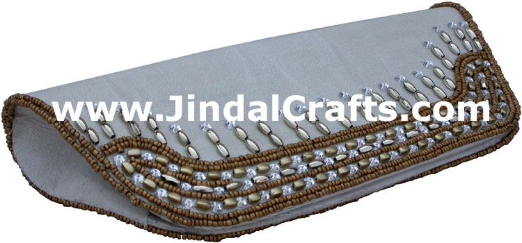 Designer Clutch Handbag Purse Hand Embroidered Indian