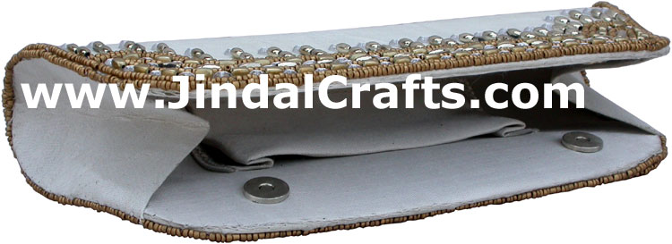 Designer Clutch Handbag Purse Hand Embroidered Indian