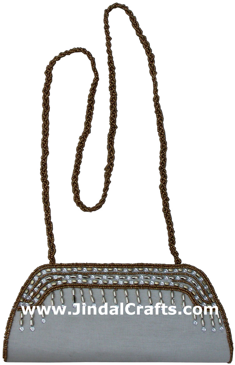 Designer Clutch Handbag Purse Hand Embroidered Indian