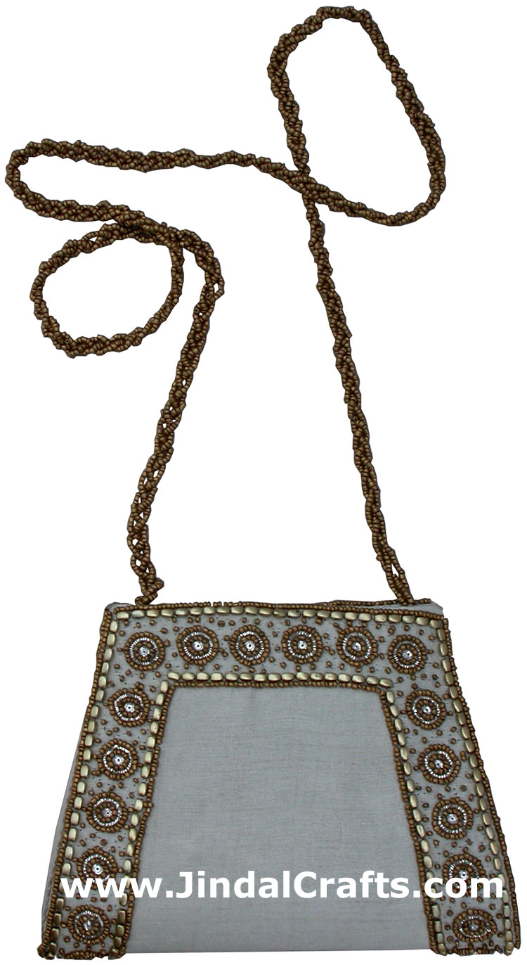 Designer Clutch Handbag Purse Hand Embroidered Indian