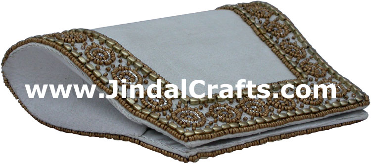Designer Clutch Handbag Purse Hand Embroidered Indian