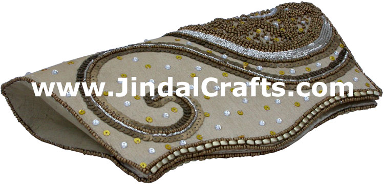Designer Clutch Handbag Purse Hand Embroidered Indian
