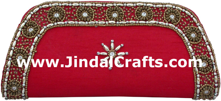 Designer Clutch Handbag Purse Hand Embroidered Indian