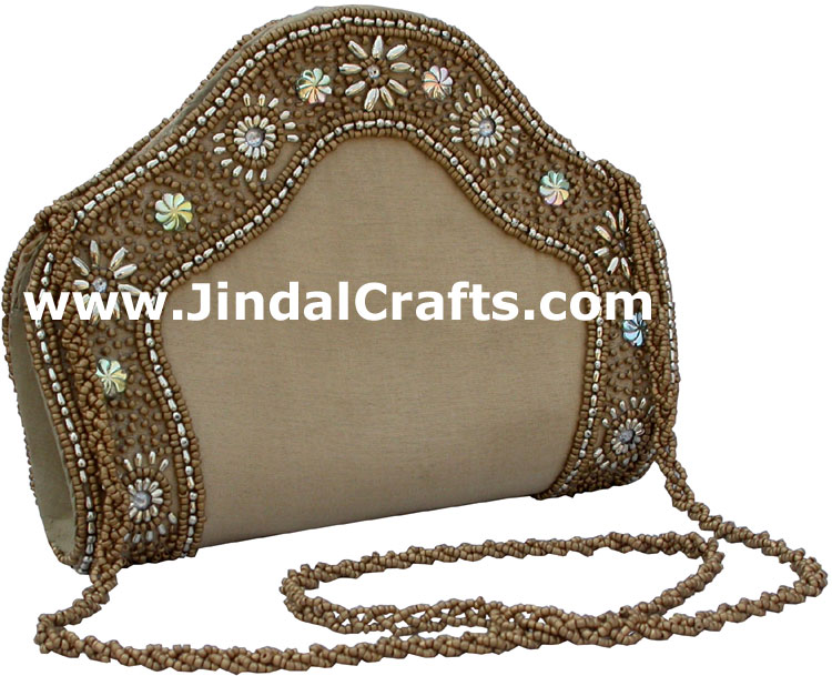 Designer Clutch Handbag Purse Hand Embroidered Indian