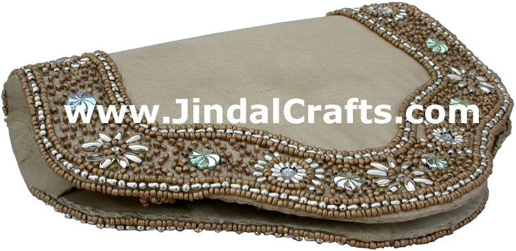 Designer Clutch Handbag Purse Hand Embroidered Indian