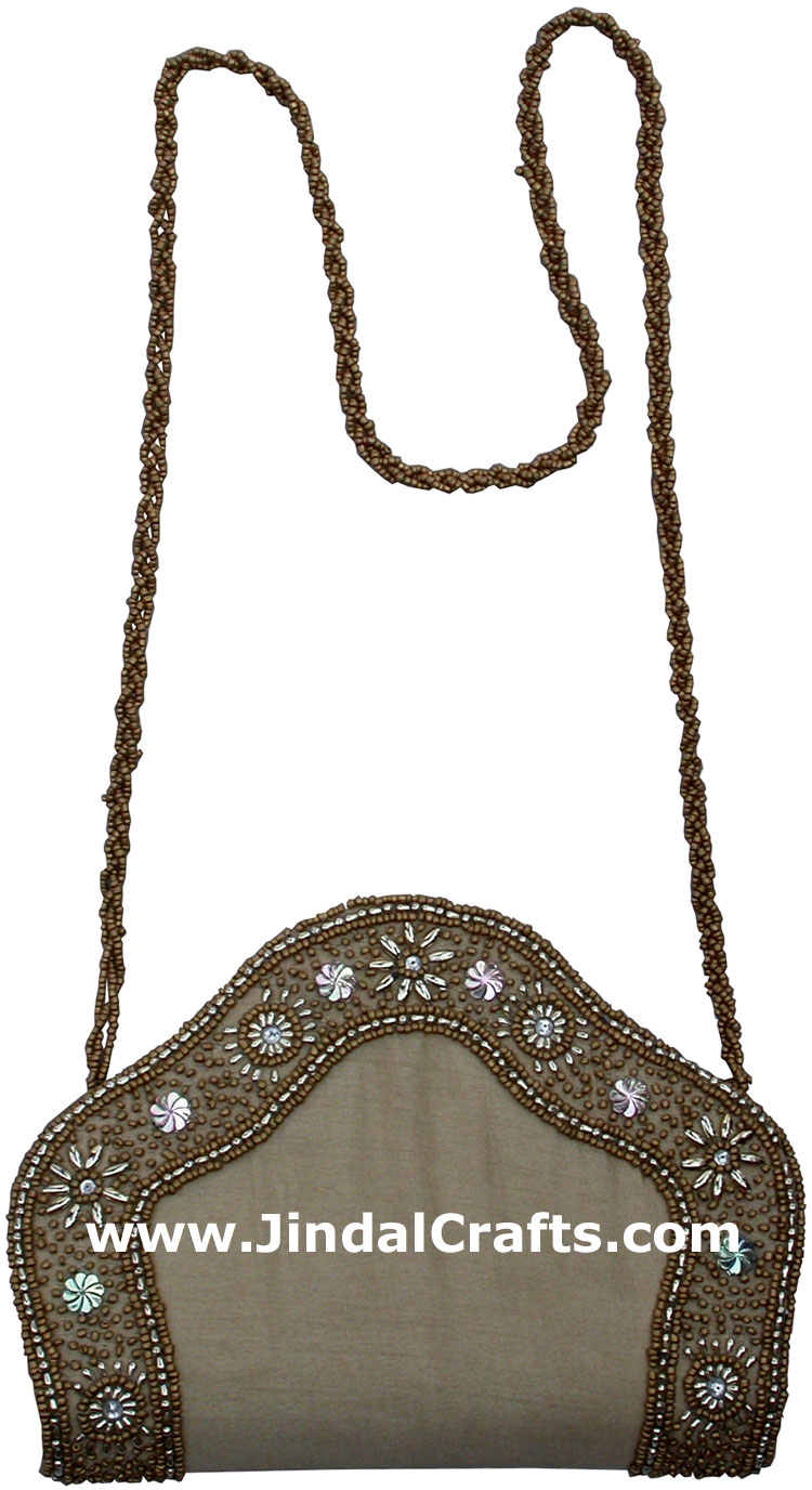Designer Clutch Handbag Purse Hand Embroidered Indian
