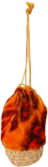 Handmade Jute and Velvet Small Bag Purse India