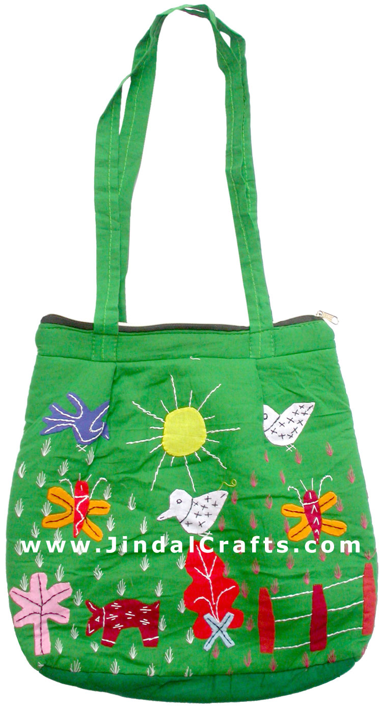 Colorful Eco Friendly Shopping Bag Patch Handwork India
