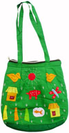 Colorful Eco Friendly Shopping Bag Patch Handwork India