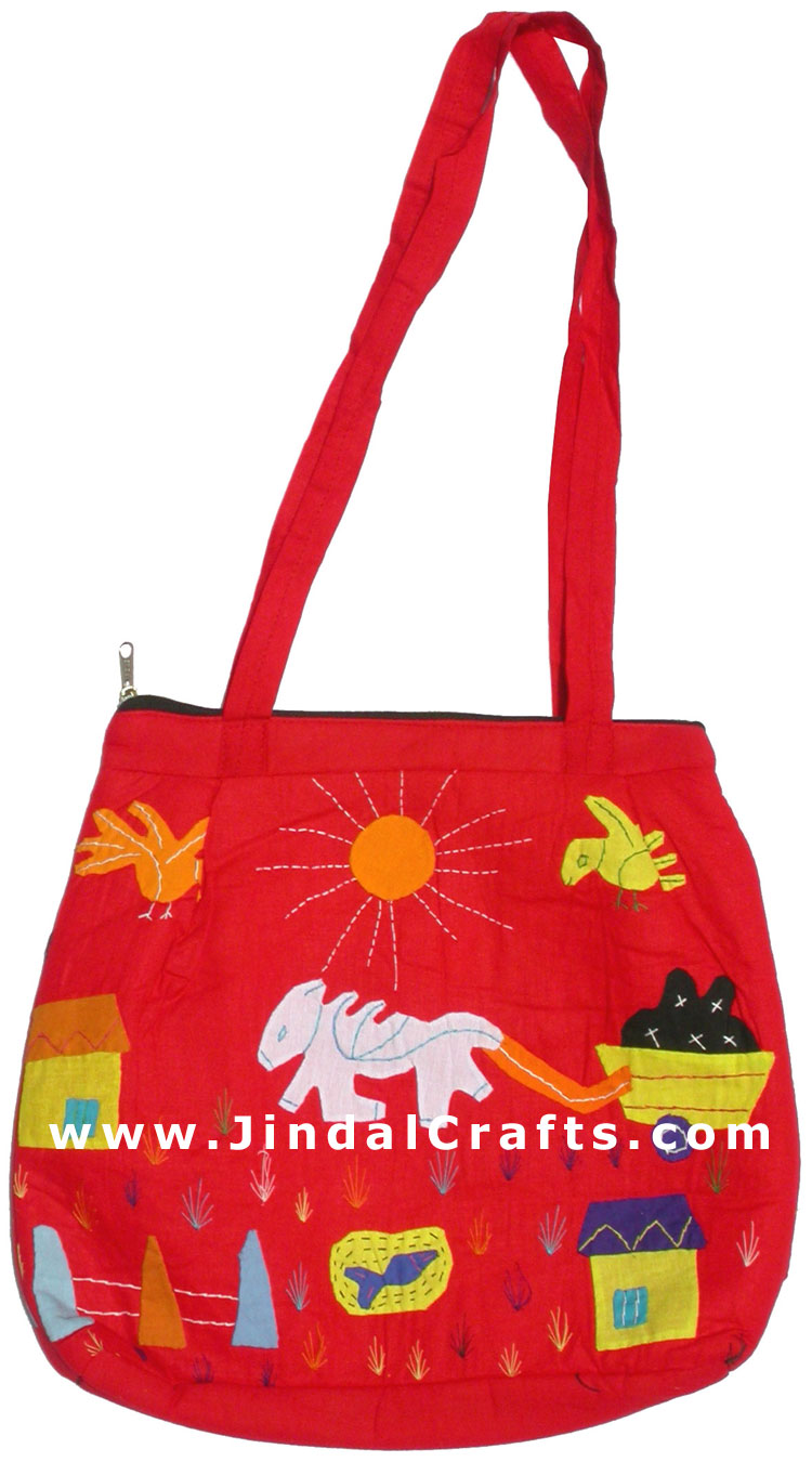 Colorful Eco Friendly Patch Work Shopping Bags India