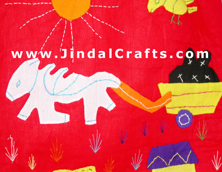 Colorful Eco Friendly Patch Work Shopping Bags India