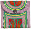 Hand Embroidered Camel Leather Purse India Traditional