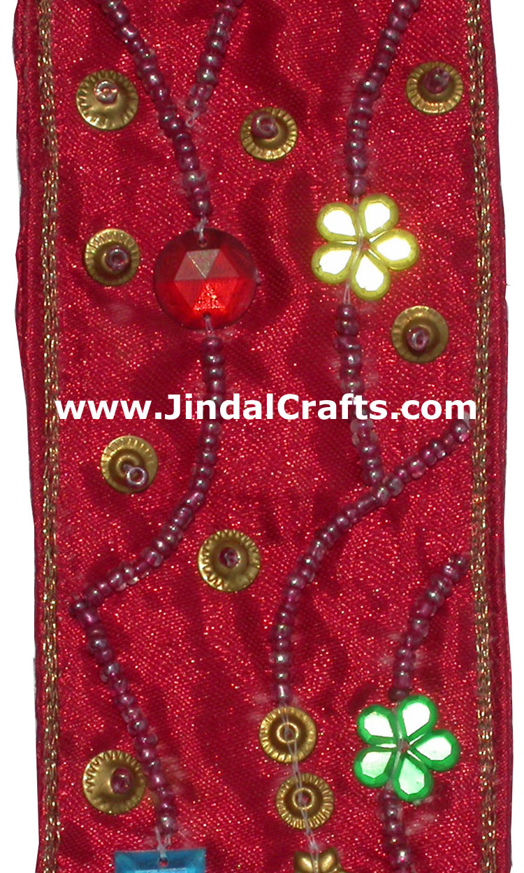 Handmade Embroidery Beaded Ladies Woemen's Fashion Belt Indian Traditional Art