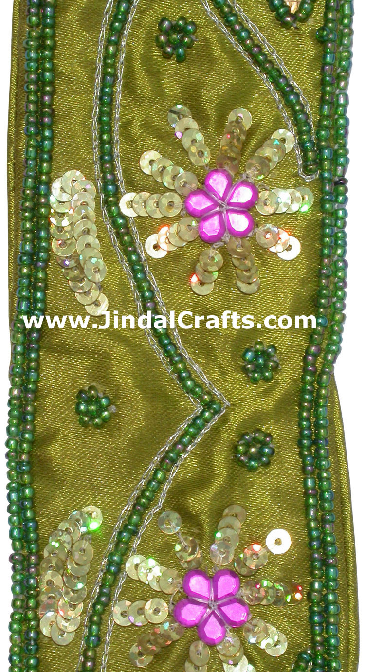 Handmade Embroidery Beaded Ladies Woemen's Fashion Belt Indian Traditional Art