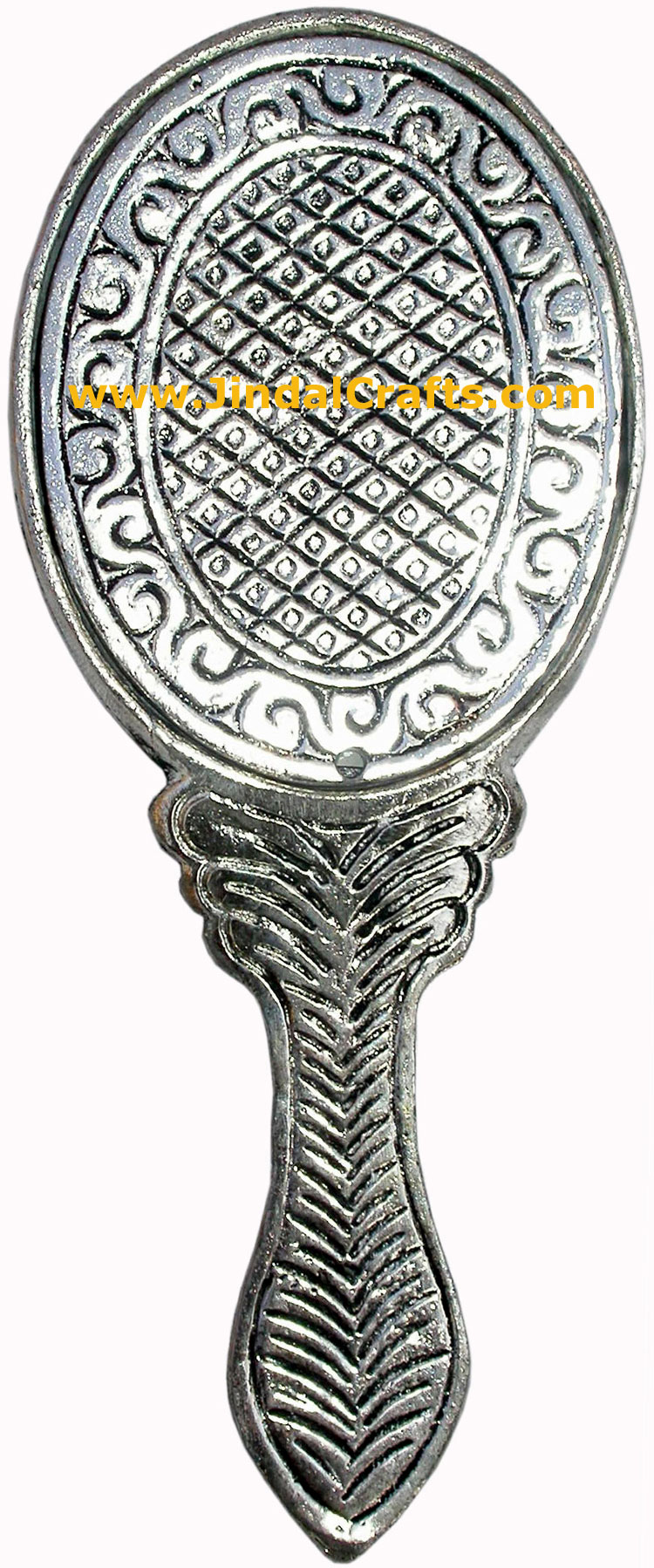Hand Made Traditional Pocket Make Up Beaded Mirror India Handicrafts Hand Carved