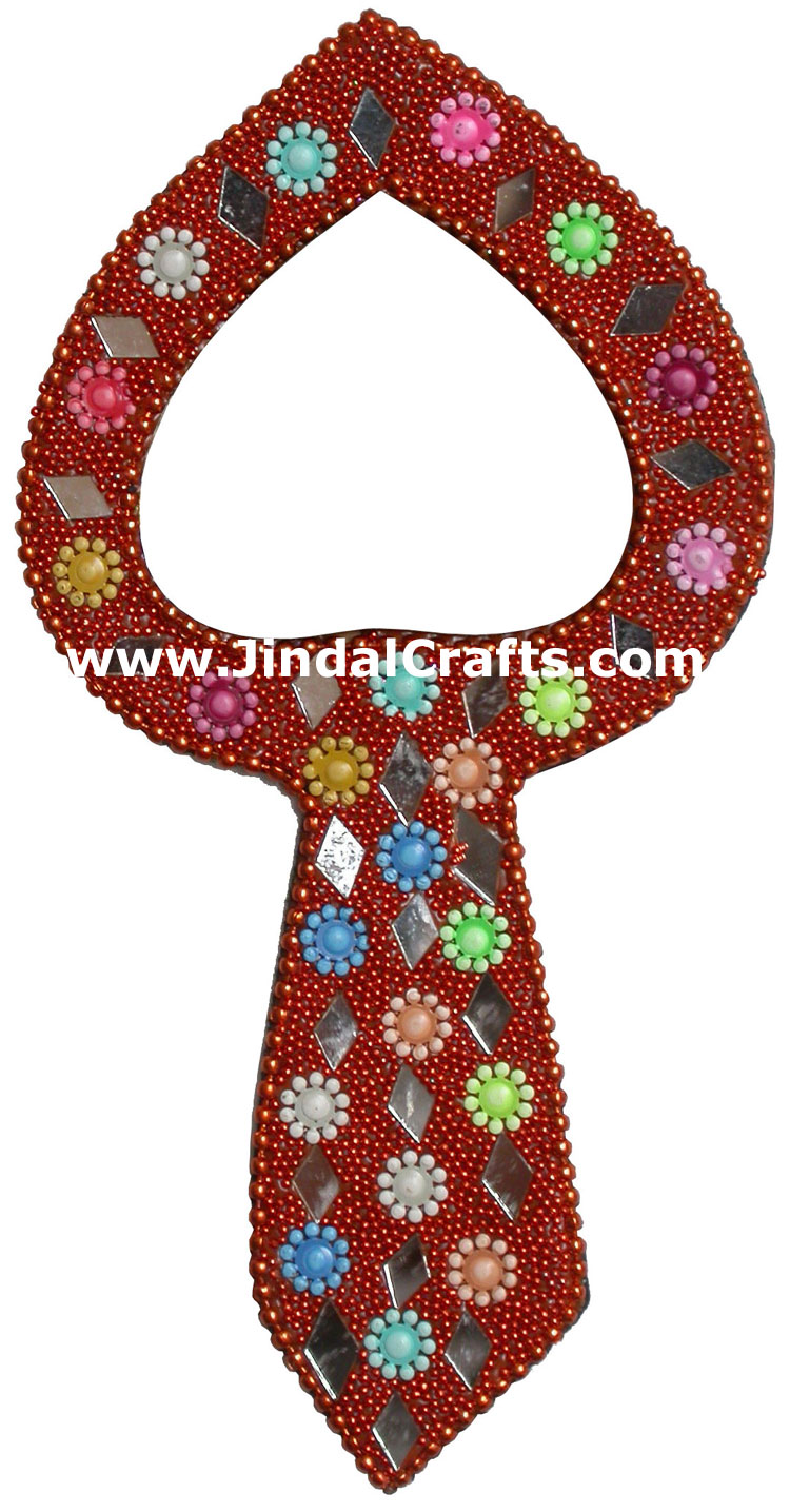Lac Made Compact Mirror Traditional Design Art India