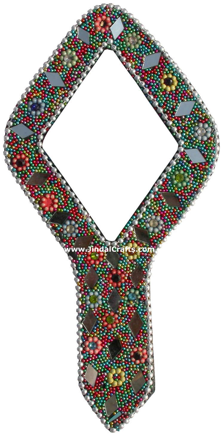 Lac Mirror Handcrafted Designer Pocket Compact India