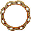 Lac Made Compact Pocket Purse Mirror Art from India